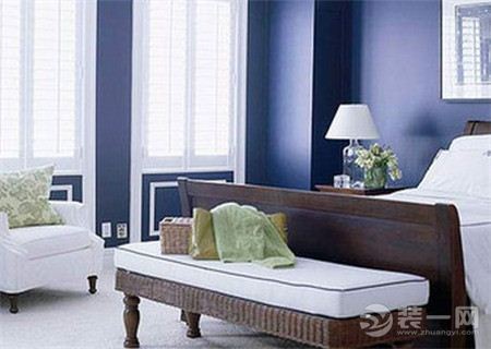 靛蓝色客厅装修设计效果图