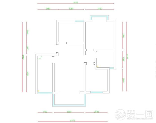 曲靖特教家园装修户型图