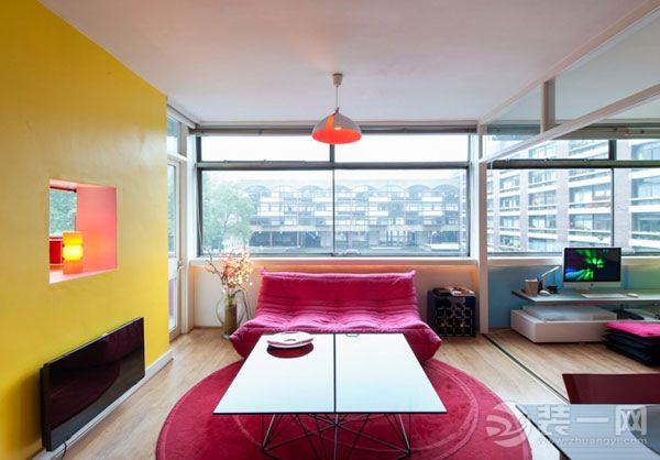 43平米彩色系个性小户型公寓案例