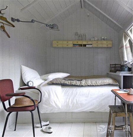 现代瑞典风格小户型卧室装饰装修设计效果图
