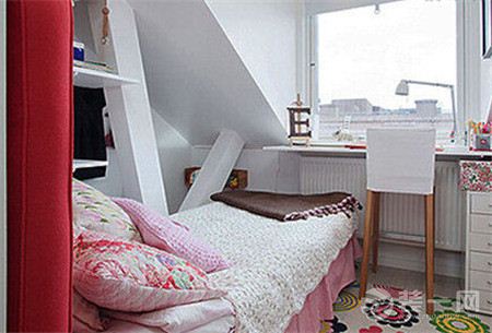 现代瑞典风格小户型卧室装饰装修设计效果图