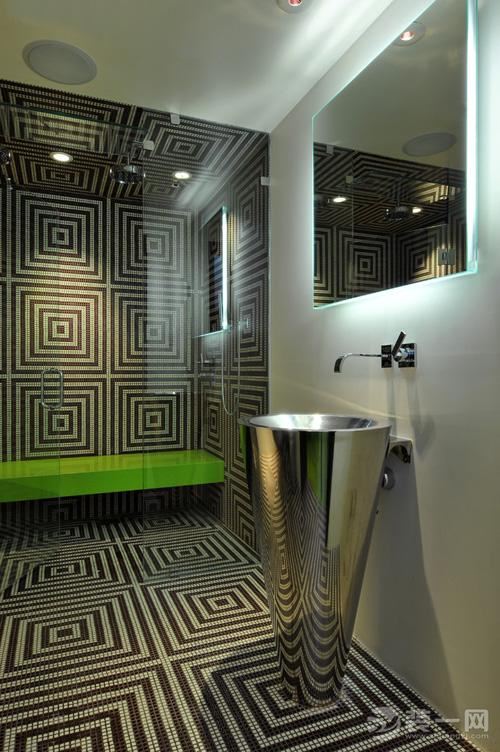 15平米卫浴间装饰装修设计效果图