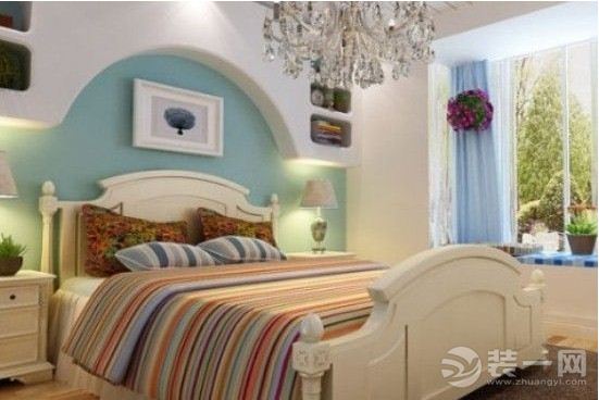 地中海风格卧室装饰装修设计效果图