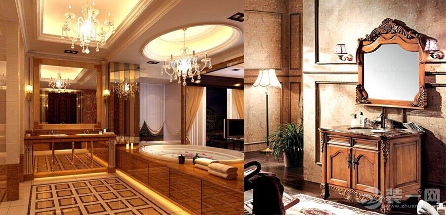 卫生间装修设计风格 欧式古典风格打造