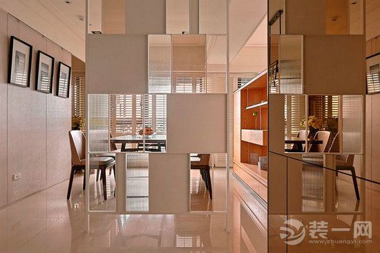 两居室现代简约风格中式装修设计效果图