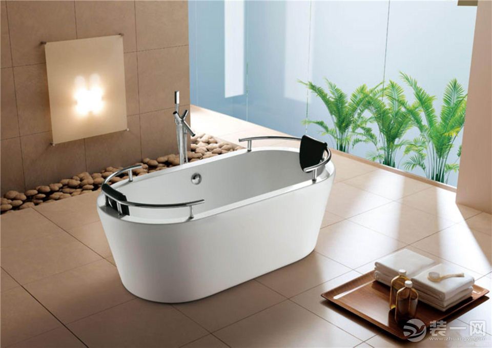 浴室装修舒适浴缸选购 浴缸安装注意事项