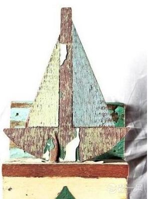 包头装修网推荐家居软装设计 复古家居用品之做旧的木质帆船装饰品