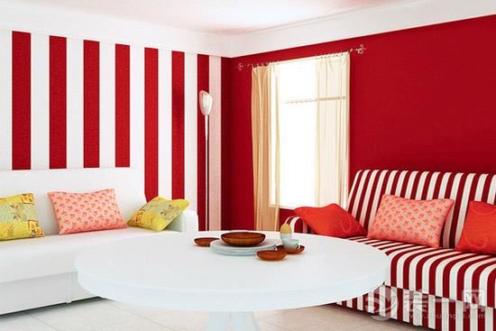 红色系客厅装饰装修设计效果图