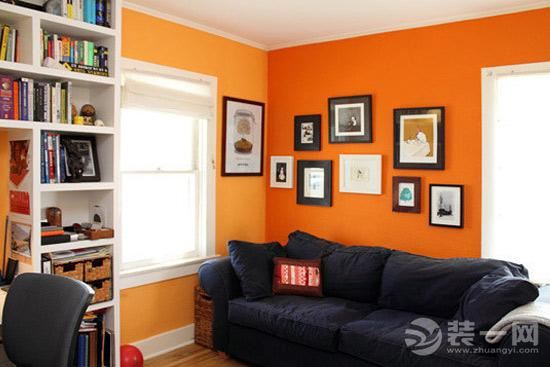 橙色客厅装饰装修设计效果图