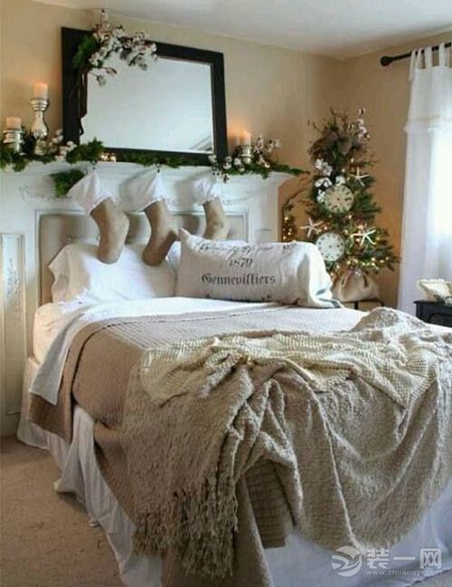 圣诞节卧室装饰布置效果图