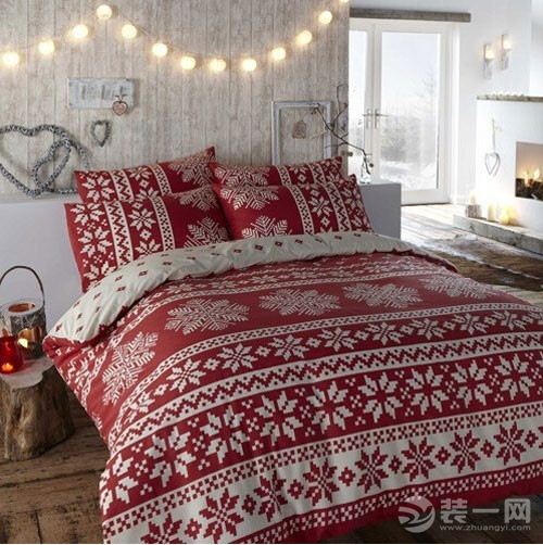 圣诞节卧室装饰布置效果图