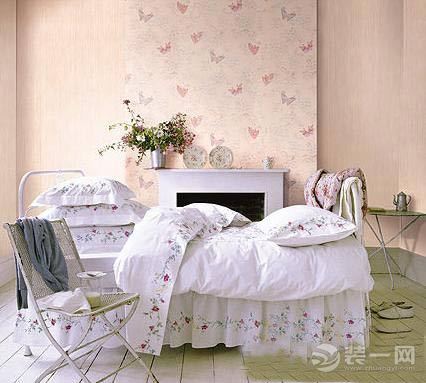日式风格卧室装修 壁纸完美巧搭配