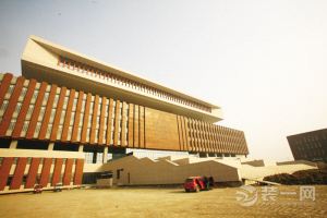 南开大学公布新校区地标建筑图书馆照片