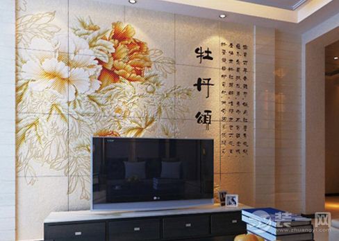 中式背景墙装修效果图大全2015图片
