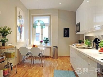 深圳北欧装修风格正流行 白色清新小户型厨房送给你