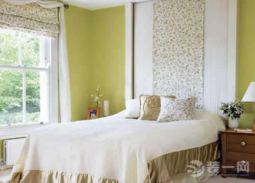 自然绿色卧室装修设计效果图