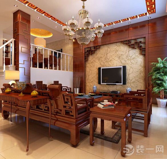 中式客厅装修效果欣赏及特点分析