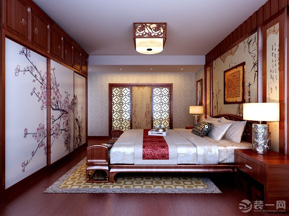 中式卧室装修效果欣赏及特点分析