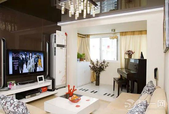 小户型一居室现代简约风格婚房装修设计效果图