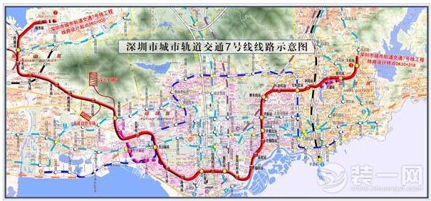 深圳七号线线路图