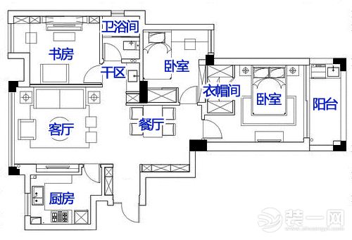 北欧风格装修样板房