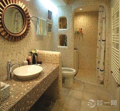 砖砌浴室柜效果图欣赏