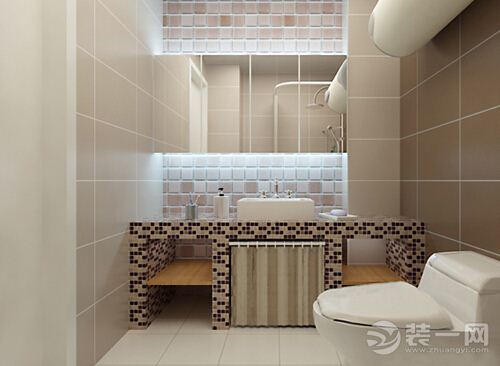 砖砌浴室柜效果图欣赏