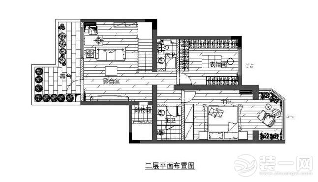 实创装饰688套餐美式风格三居室装修效果图