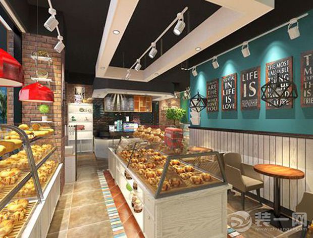 最新各种不同风格面包店装修效果图-装修案例欣赏