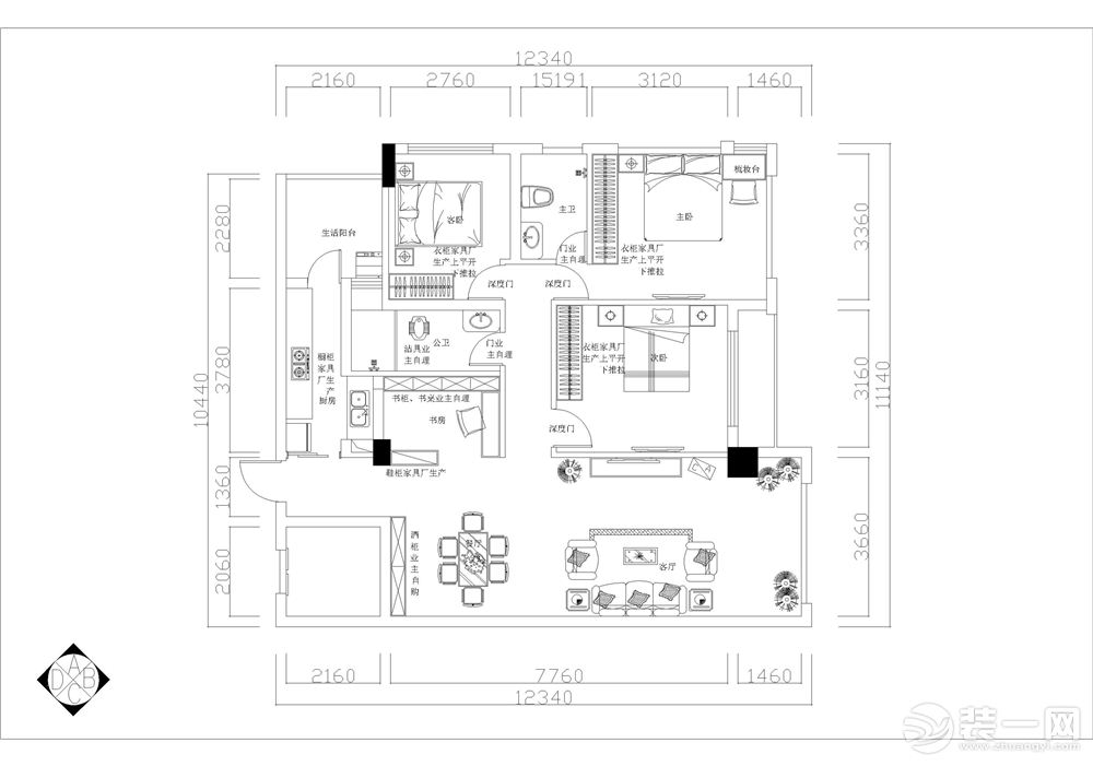 房屋室內裝修設計效果圖大全2016圖片大全