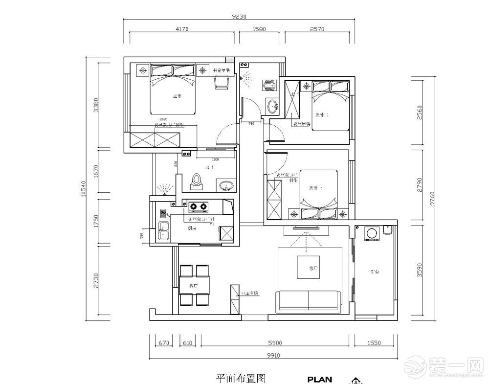 房屋室內裝修設計效果圖大全2016圖片大全