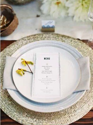 高逼格婚礼餐桌装饰设计
