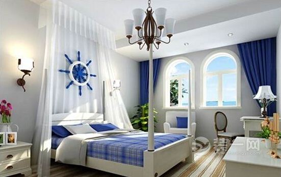 地中海风格卧室效果图
