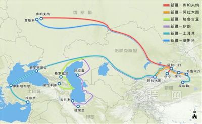 千吨建材开行俄罗斯 新疆西行国际货运班列增至6条