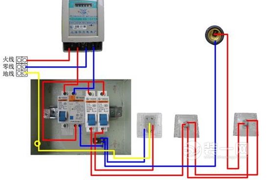 漏电开关接线图