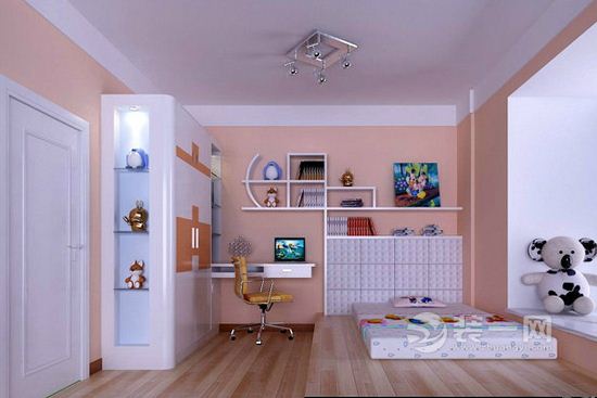 现代简约儿童房装修效果图 儿童房装修样板间 