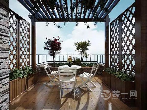 广州花园式阳台装修效果图