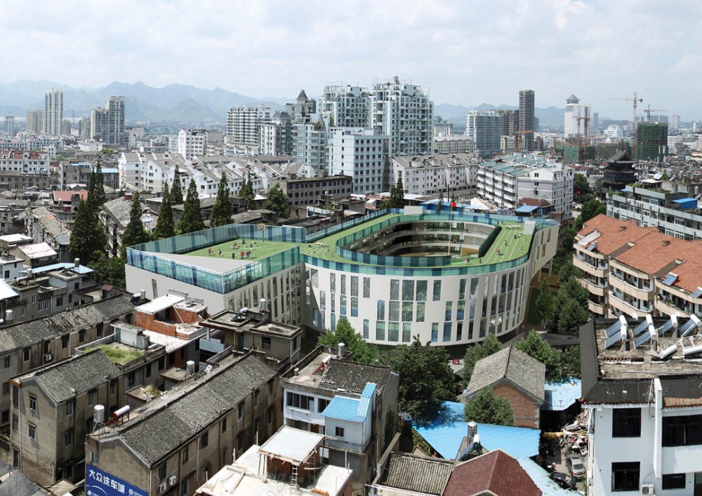 天台赤城二小学建筑设计图