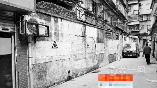 广州海珠区一破旧危墙急需维修