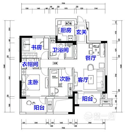 89平米房子装修图片 三居室装修设计图 简约美式装修 