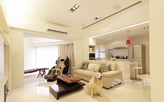 郑州一室一厅纯白装修 温馨简约小户型客厅效果图