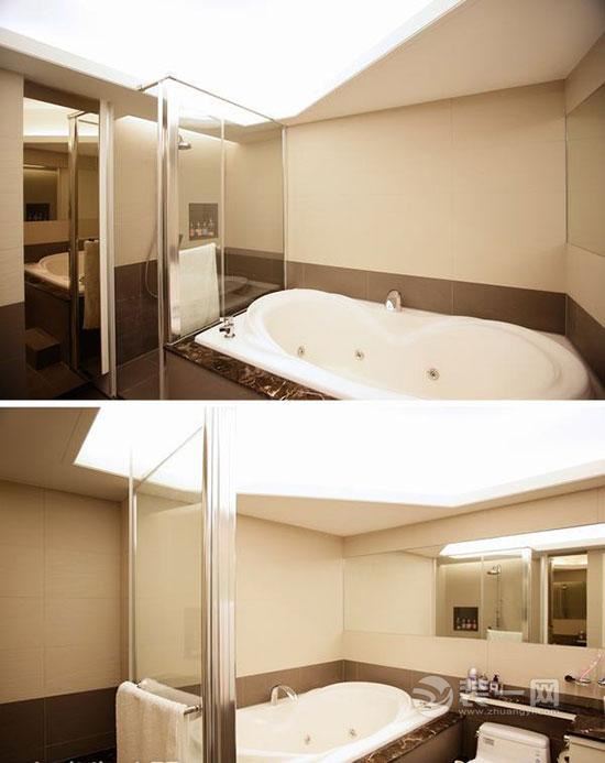 郑州一室一厅纯白装修 温馨简约小户型卫浴间效果图