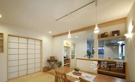 无锡日式风格餐厅原木家具装修效果图