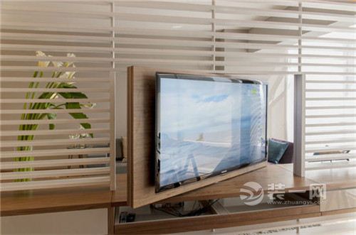 泰安小户型现代简约风格客厅电视墙装修效果图