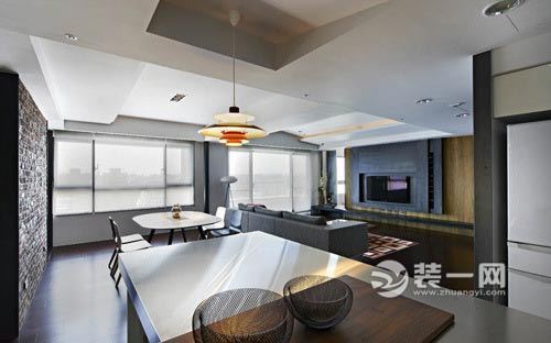 165平现代工业风格loft公寓装修设计效果图