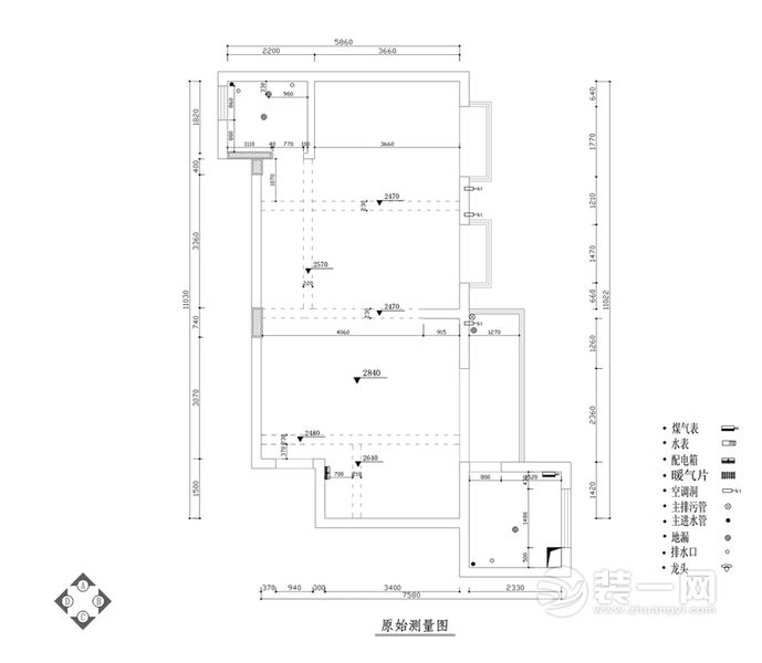 原始建筑测量图