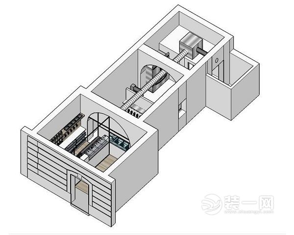 北歐風(fēng)格披薩卷店裝修效果圖