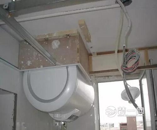 昆明装修网提供热水器安装示意图