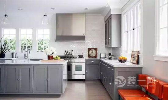 8款北欧风格冷灰色调厨房装修效果图