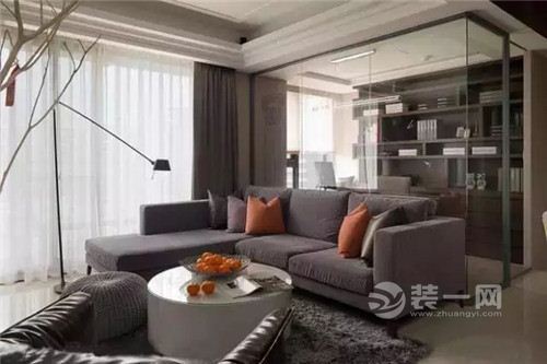 济南欧式风格客厅软包沙发装修设计效果图